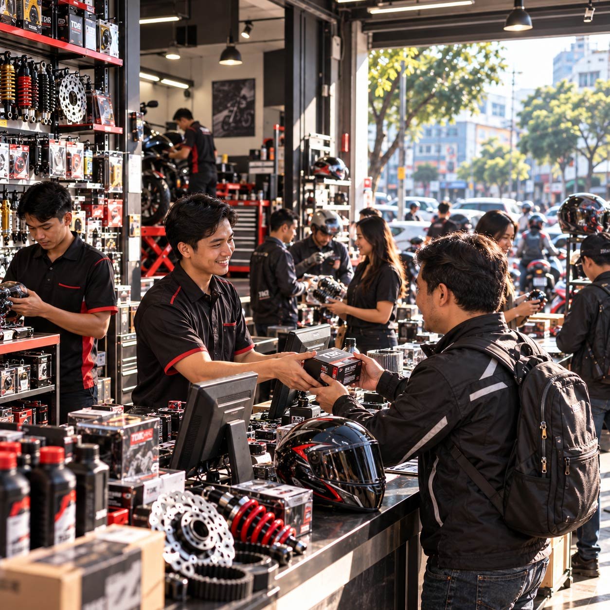 Commerce that lifts a town