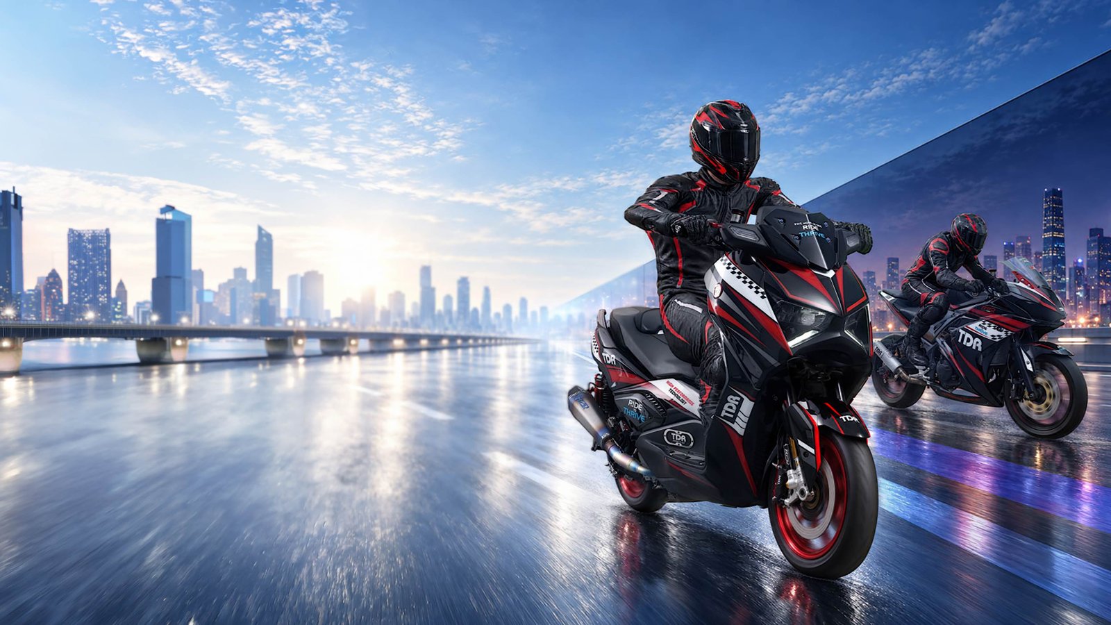 motorsport to everyday mobility, bright and airy